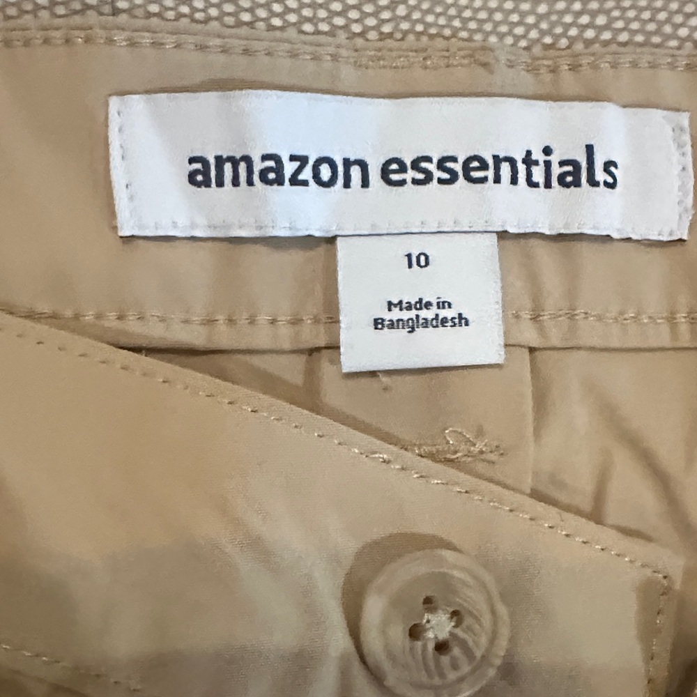 Amazon Essentials Women's Tan Athletic Shorts - Picture 2 of 3